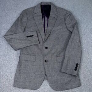 Bonobos X Marzotto Jetsetter‎ Blazer 38R Black/White Houndstooth Wool Academia
